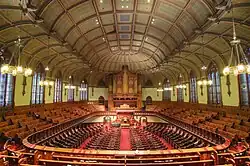 Interior view of the Fifth Avenue Presbyterian Church, New York City, 1873-75.