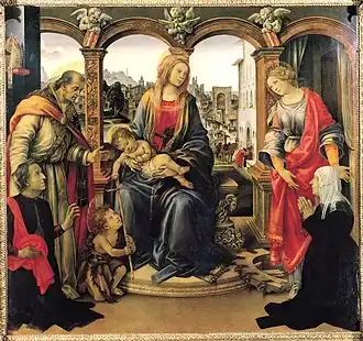 Madonna with Child and Saints (c. 1488) Oil on wood, Santo Spirito, Florence