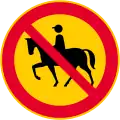 No equestrians (formerly used )