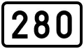 Regional Road 280 shield}}