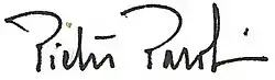 Pietro Parolin's signature