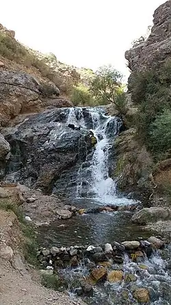 First waterfall in Sefid Aran village