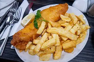 English fish and chips