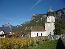 Church of St. Amandus in Fläsch, Switzerland