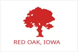 Flag of Red Oak, Iowa