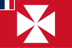 Flag of French Protectorate of Wallis and Futuna (1886–1887)