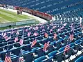 Tifo display organized by American Outlaws before U.S. vs. Spain at Gillette Stadium