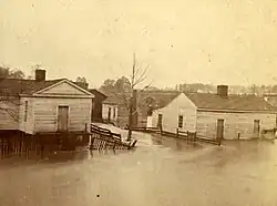 Image showing Ocmulgee River flooding in Spring 1876
