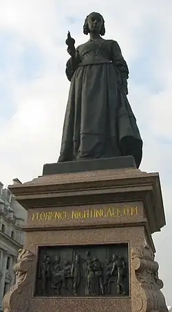 Statue of Nightingale in Waterloo Place, London