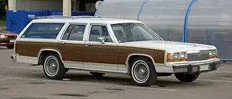 A 1988-1990 LTD Country Squire, 1991 was the final year of station wagon production