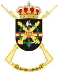 Former Coat of Arms of the 2nd Legion Brigade "King Alfonso XIII" (BRILEG) First Version