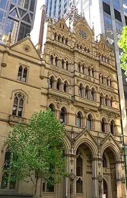 The former stock exchange on Collins Street in Melbourne, Australia, by William Pitt (1888)