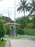 The Flagstaff, one of the three early navigation structures on Fort Canning Hill