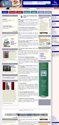 Freelang website screenshot