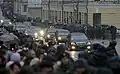 Funeral motorcade of Russian patriarch Alexy II in 2008