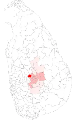 Location of Galagedara