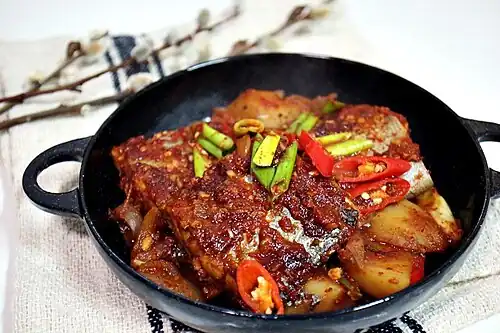 Korean galchi-jorim (simmered largehead hairtail)