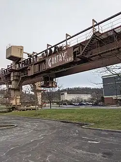 Gantry crane at the site of Homestead Steel Works