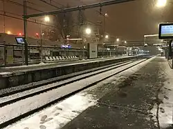 General view during a winter night