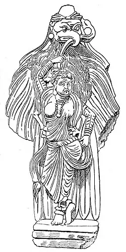 Garuda relief Gandhara.