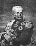 Field Marshal von Blücher whom he served under at the Battle of the Nations in 1813.