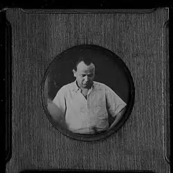 Mounted portrait of Alon