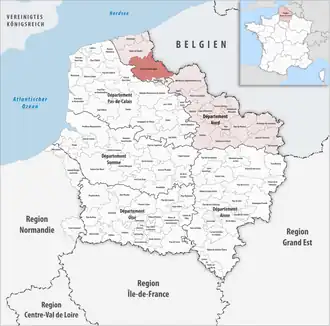 Location within the Hauts-de-France region.