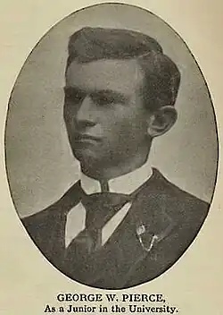 A headshot of GeorgeWashingtonPierce, circa 1892