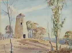 George Whinnen - Old Mill, Mount Barker SA, Watercolour
