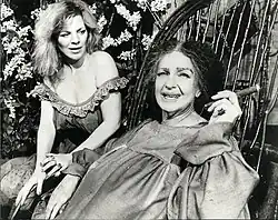 actress Sabra Jones and actress Geraldine Page in the play Rain