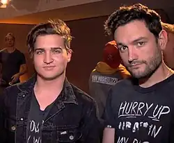 Left to right: Kevin McCullough, Evan Pearce in 2014