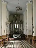 Interior of the church