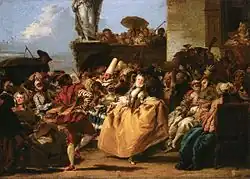 Carnival of Venice by Giovanni Domenico Tiepolo, 1754-1755