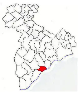 Location in Giurgiu County