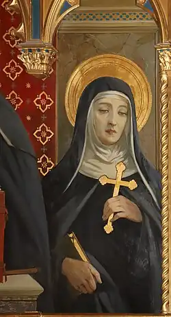 Right panel of triptych depicting Giovanna Soderini