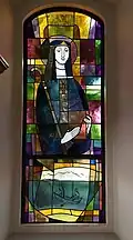 St. Oswald Church, Waldhausen b. Altheim: Stained glass window (1986) Photo: Ulrich Gresser, Bad Wurzach