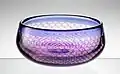 Kraka glass bowl made in the Kraka technique and designed by Sven Palmqvist, in production from 1941–1959