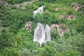 Glozhene waterfall