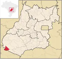 Location in Goiás state