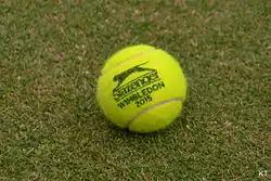 Image 41A 2015 Wimbledon Championships tennis ball manufactured by Slazenger (from Wimbledon Championships)
