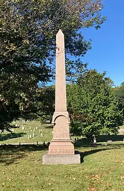 Grave of John Stough Bobbs at Crown Hill Cemetery, Indianapolis