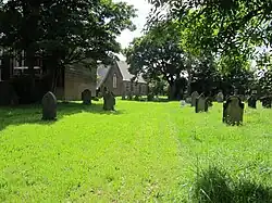 Christ Church and the cemetery