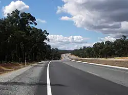 5Great Eastern Highway at The Lakes (a rural locality east of Perth), heading east
