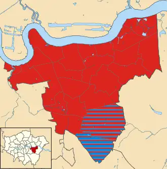 Greenwich 2022 results map