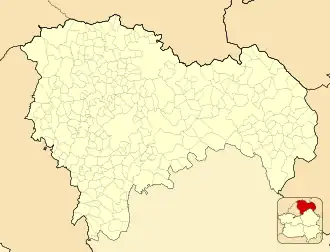 Uceda is located in Province of Guadalajara