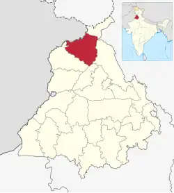 Location in Punjab