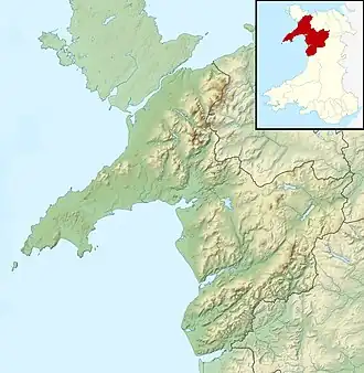 Diffwys is located in Gwynedd