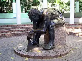 Concept of Newton in Kowloon Park, Hong Kong