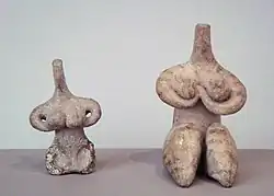 Halaf culture female figurines, 6000–5100 BC Louvre Museum