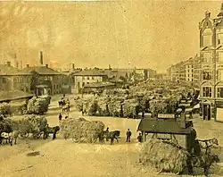 Market day on the Haymarket in Copenhagen, c. 1900